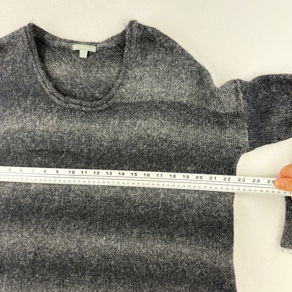 James Perse LA Women's Gray Striped Knit Sweater Size L / 3 - Picture 5 of 7